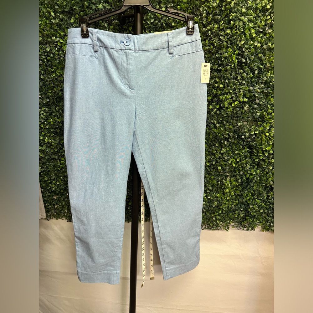 NWT Talbots | The Perfect Crop Chambray - Picture 4 of 8